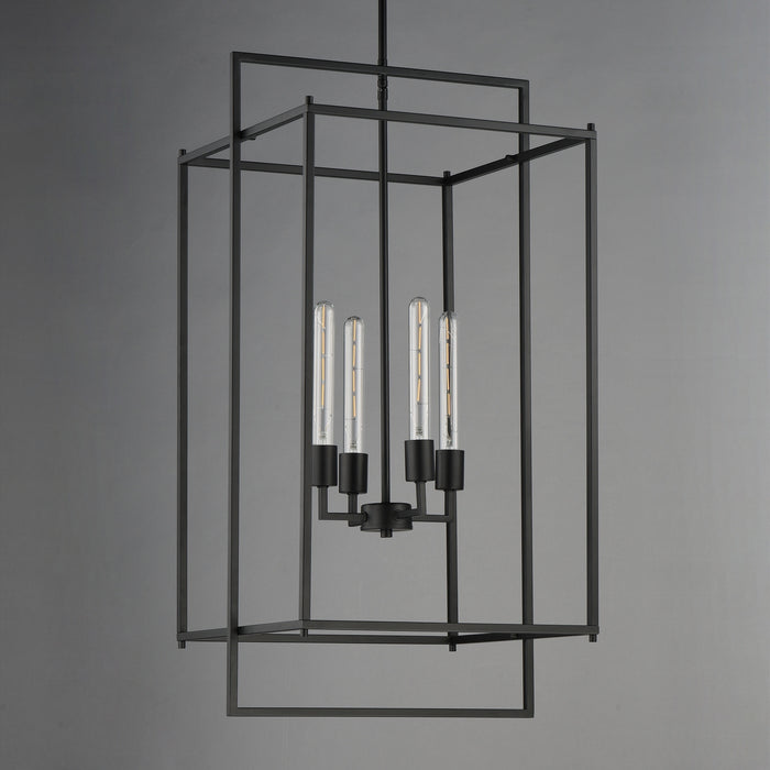 Myhouse Lighting Maxim - 10413BK - Four Light Pendant - Gridline - Black