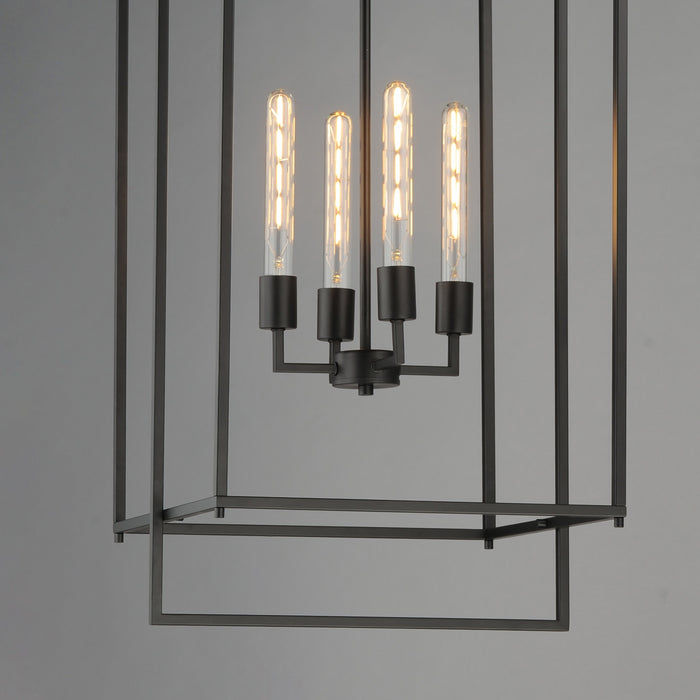 Myhouse Lighting Maxim - 10413BK - Four Light Pendant - Gridline - Black