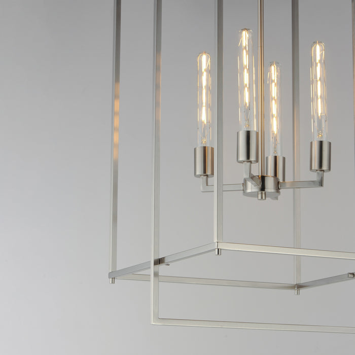 Myhouse Lighting Maxim - 10413SN - Four Light Pendant - Gridline - Satin Nickel