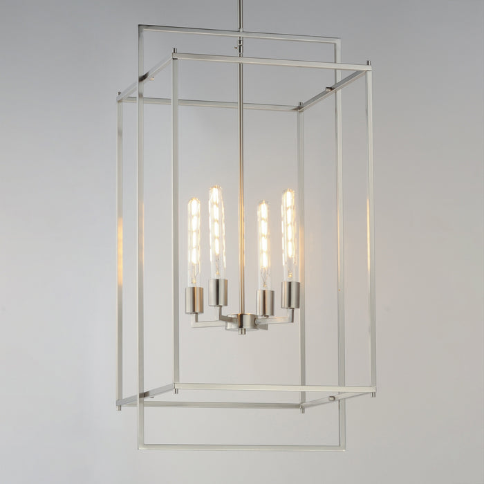 Myhouse Lighting Maxim - 10413SN - Four Light Pendant - Gridline - Satin Nickel