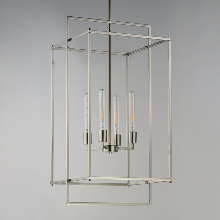 Myhouse Lighting Maxim - 10413SN - Four Light Pendant - Gridline - Satin Nickel