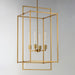 Myhouse Lighting Maxim - 10413NAB - Four Light Pendant - Gridline - Natural Aged Brass