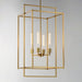 Myhouse Lighting Maxim - 10413NAB - Four Light Pendant - Gridline - Natural Aged Brass