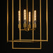 Myhouse Lighting Maxim - 10413NAB - Four Light Pendant - Gridline - Natural Aged Brass