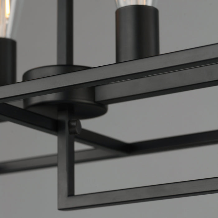 Myhouse Lighting Maxim - 10416BK - Six Light Linear Pendant - Gridline - Black
