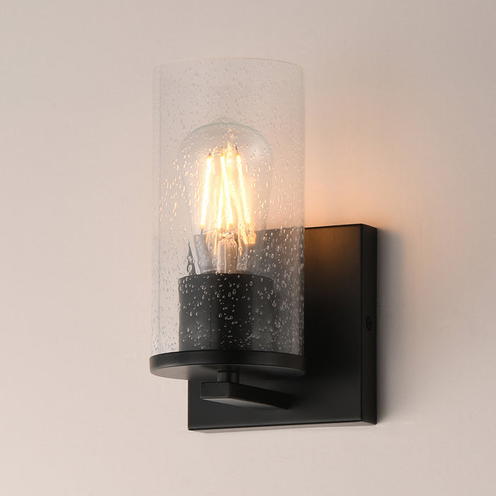 Myhouse Lighting Maxim - 10461CDBK - One Light Wall Sconce - Livingston - Black
