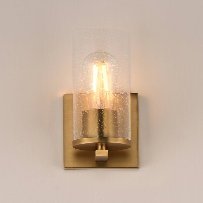 Myhouse Lighting Maxim - 10461CDNAB - One Light Wall Sconce - Livingston - Natural Aged Brass