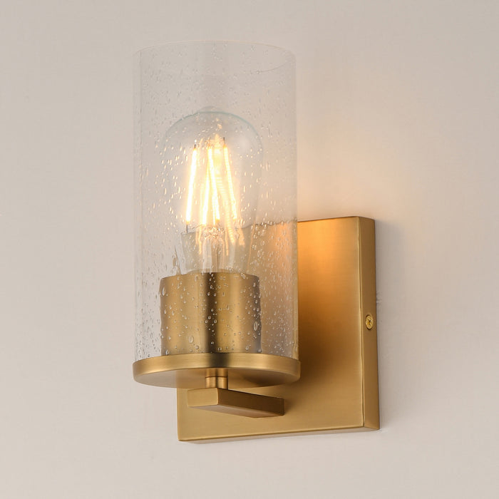 Myhouse Lighting Maxim - 10461CDNAB - One Light Wall Sconce - Livingston - Natural Aged Brass