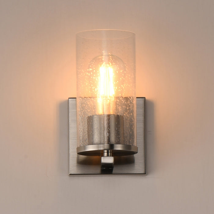 Myhouse Lighting Maxim - 10461CDSN - One Light Wall Sconce - Livingston - Satin Nickel