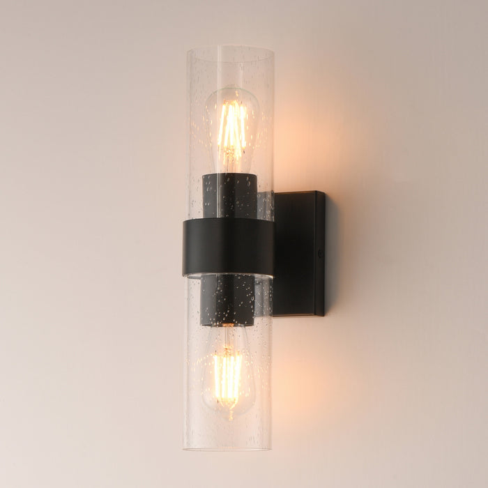Myhouse Lighting Maxim - 10462CDBK - Two Light Wall Sconce - Livingston - Black