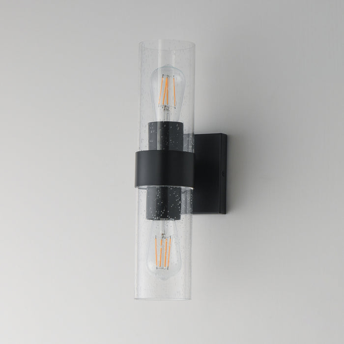 Myhouse Lighting Maxim - 10462CDBK - Two Light Wall Sconce - Livingston - Black