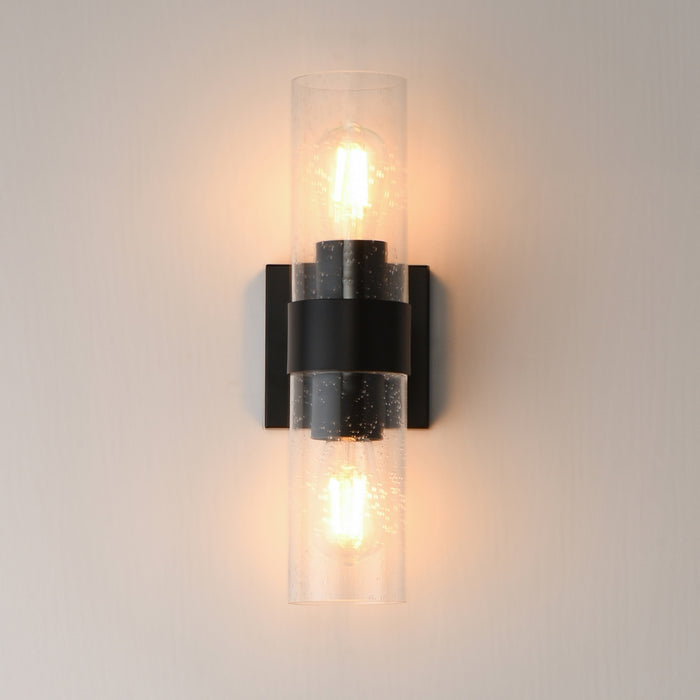 Myhouse Lighting Maxim - 10462CDBK - Two Light Wall Sconce - Livingston - Black
