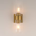 Myhouse Lighting Maxim - 10462CDNAB - Two Light Wall Sconce - Livingston - Natural Aged Brass