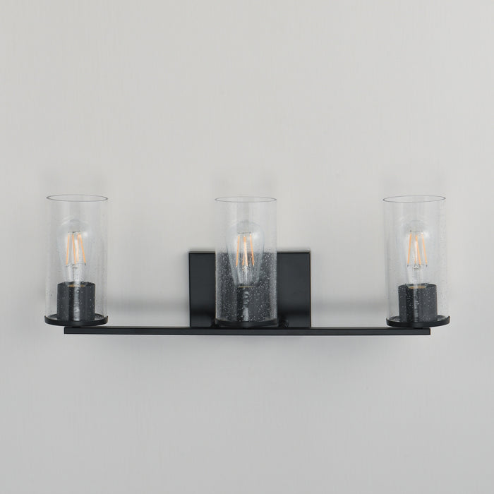Myhouse Lighting Maxim - 10463CDBK - Three Light Bath Vanity - Livingston - Black
