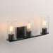Myhouse Lighting Maxim - 10463CDBK - Three Light Bath Vanity - Livingston - Black