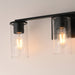 Myhouse Lighting Maxim - 10463CDBK - Three Light Bath Vanity - Livingston - Black