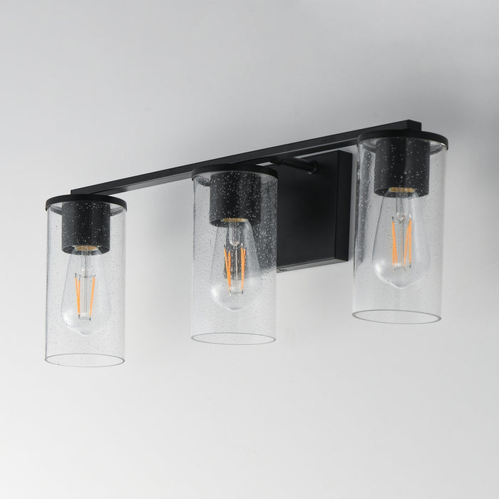 Myhouse Lighting Maxim - 10463CDBK - Three Light Bath Vanity - Livingston - Black