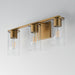 Myhouse Lighting Maxim - 10463CDNAB - Three Light Bath Vanity - Livingston - Natural Aged Brass
