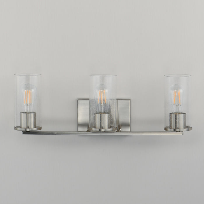Myhouse Lighting Maxim - 10463CDSN - Three Light Bath Vanity - Livingston - Satin Nickel
