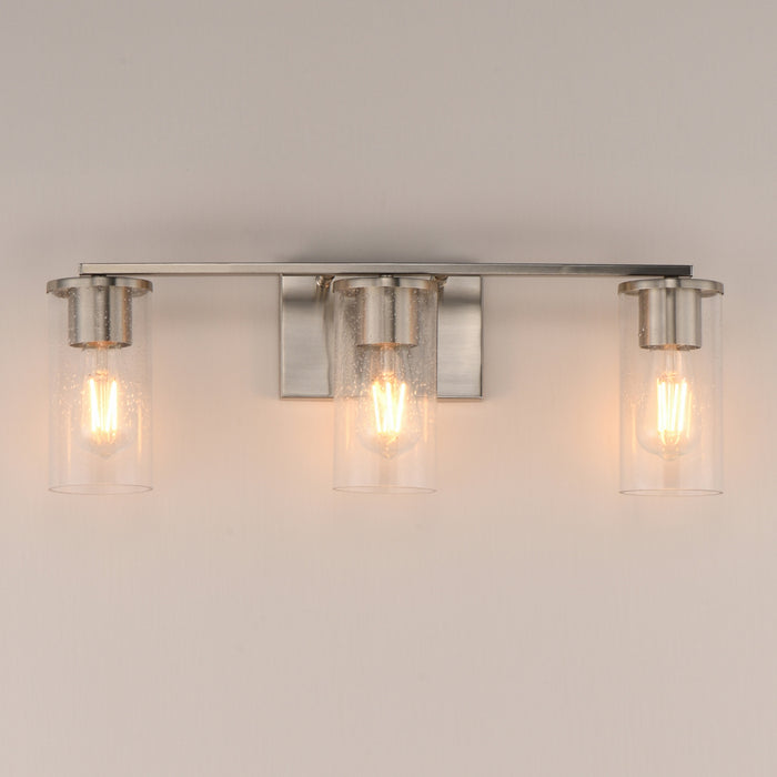 Myhouse Lighting Maxim - 10463CDSN - Three Light Bath Vanity - Livingston - Satin Nickel