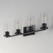 Myhouse Lighting Maxim - 10464CDBK - Four Light Bath Vanity - Livingston - Black