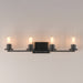 Myhouse Lighting Maxim - 10464CDBK - Four Light Bath Vanity - Livingston - Black
