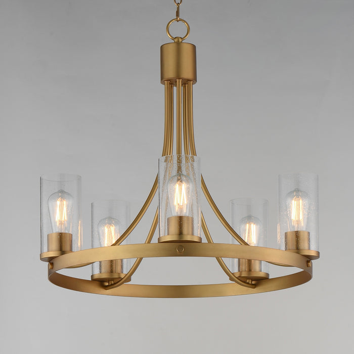 Myhouse Lighting Maxim - 10465CDNAB - Five Light Chandelier - Livingston - Natural Aged Brass