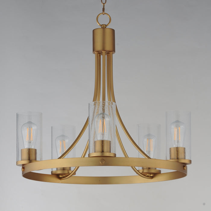 Myhouse Lighting Maxim - 10465CDNAB - Five Light Chandelier - Livingston - Natural Aged Brass