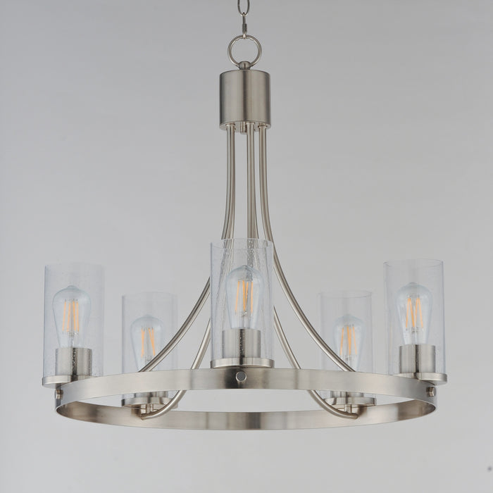 Myhouse Lighting Maxim - 10465CDSN - Five Light Chandelier - Livingston - Satin Nickel
