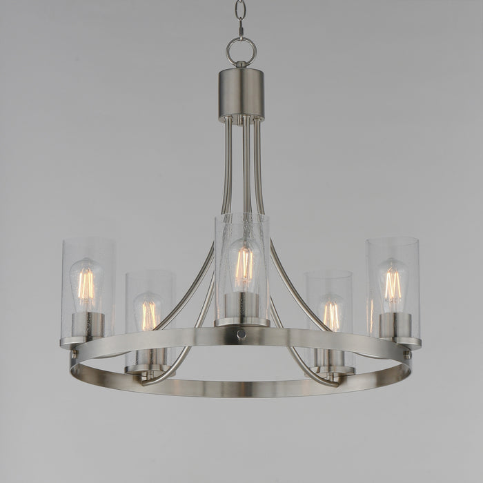 Myhouse Lighting Maxim - 10465CDSN - Five Light Chandelier - Livingston - Satin Nickel