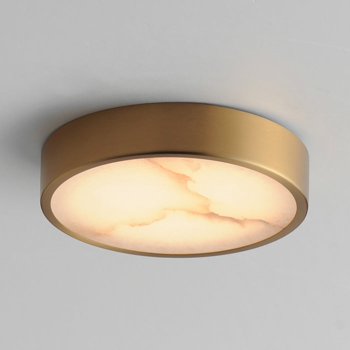 Myhouse Lighting Maxim - 18210WANAB - LED Flush Mount - Slab - Natural Aged Brass