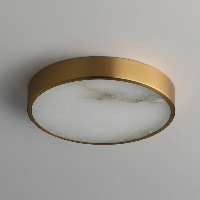 Myhouse Lighting Maxim - 18212WANAB - LED Flush Mount - Slab - Natural Aged Brass