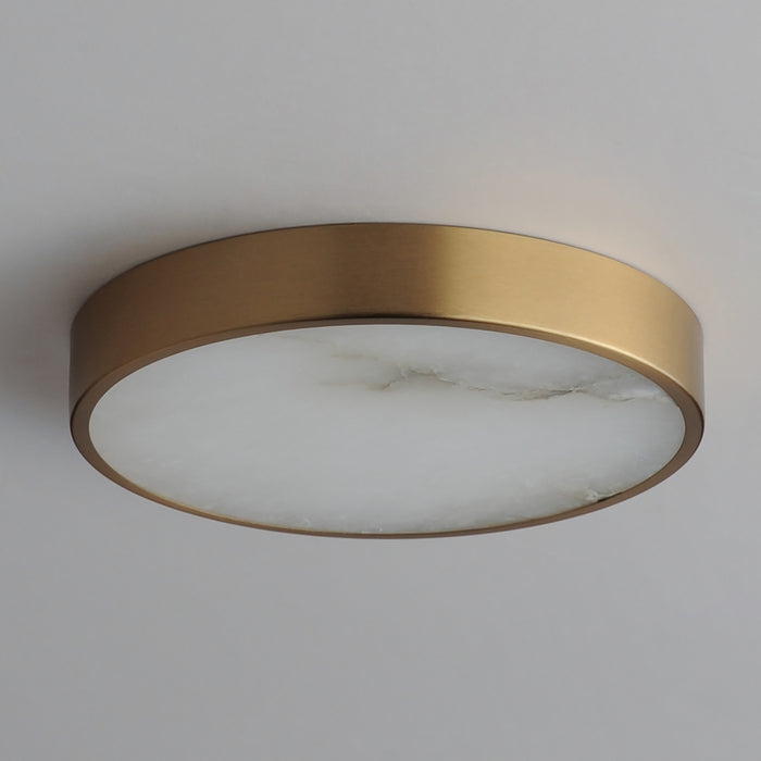 Myhouse Lighting Maxim - 18212WANAB - LED Flush Mount - Slab - Natural Aged Brass