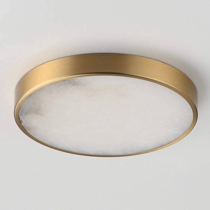 Myhouse Lighting Maxim - 18214WANAB - LED Flush Mount - Slab - Natural Aged Brass