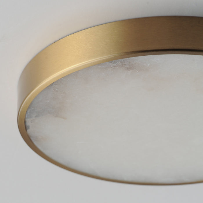 Myhouse Lighting Maxim - 18214WANAB - LED Flush Mount - Slab - Natural Aged Brass