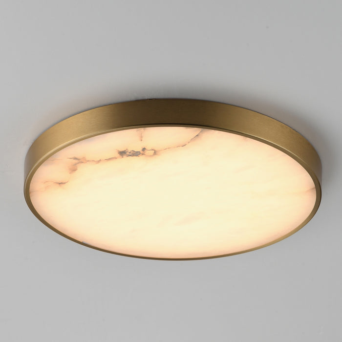 Myhouse Lighting Maxim - 18216WANAB - LED Flush Mount - Slab - Natural Aged Brass