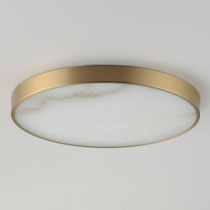 Myhouse Lighting Maxim - 18216WANAB - LED Flush Mount - Slab - Natural Aged Brass