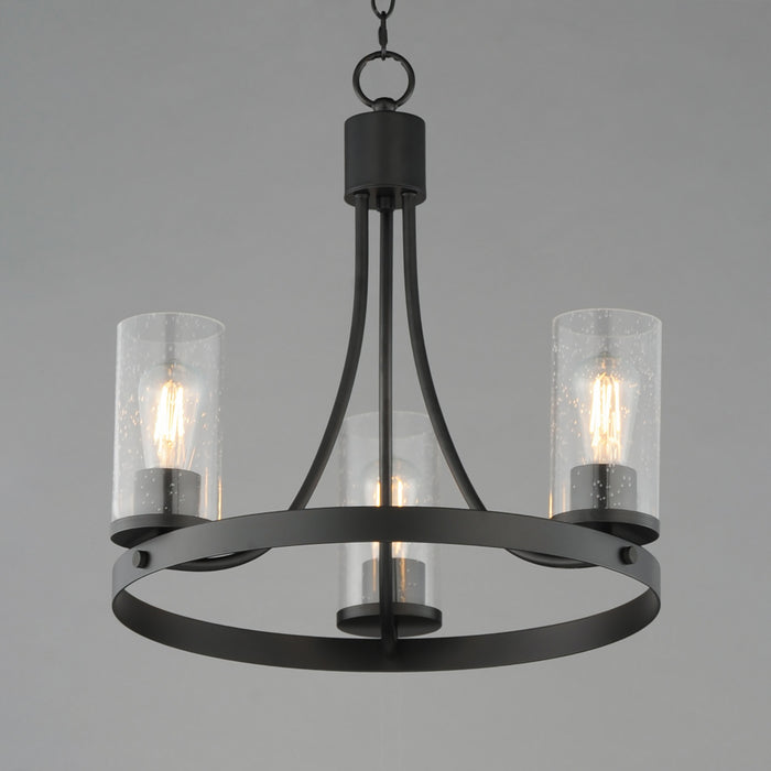 Myhouse Lighting Maxim - 10467CDBK - Three Light Chandelier - Livingston - Black