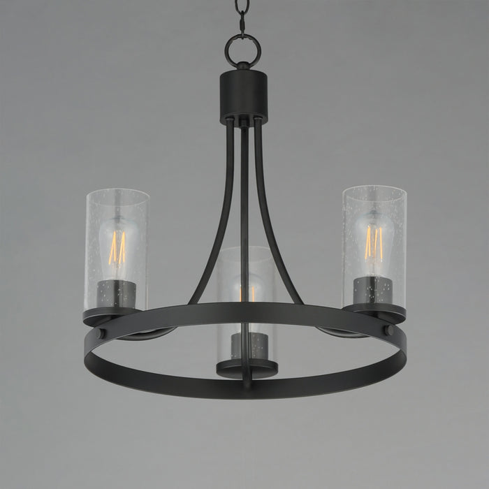Myhouse Lighting Maxim - 10467CDBK - Three Light Chandelier - Livingston - Black
