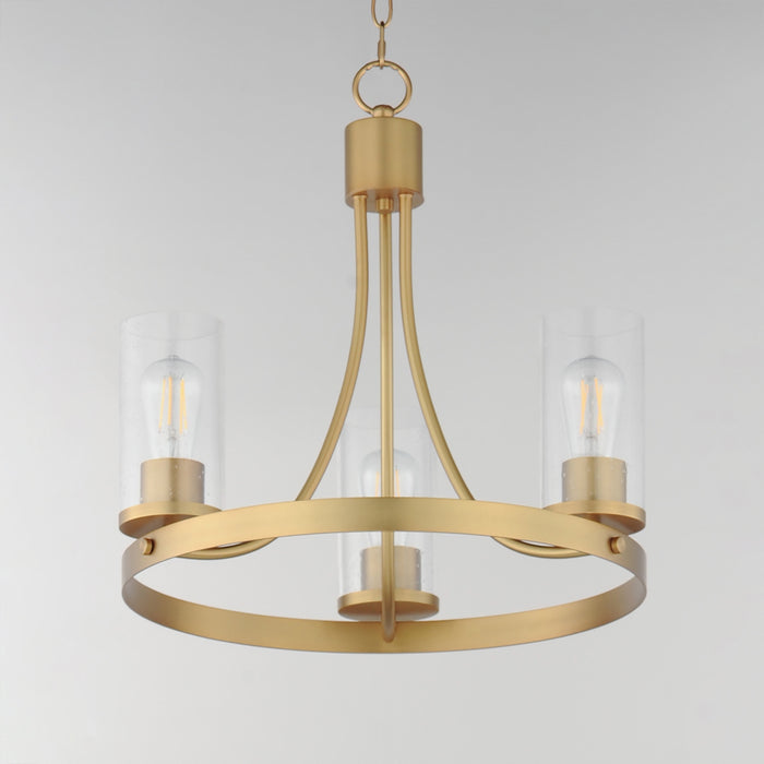 Myhouse Lighting Maxim - 10467CDNAB - Three Light Chandelier - Livingston - Natural Aged Brass