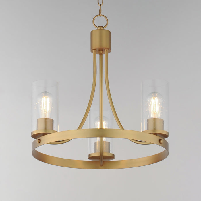 Myhouse Lighting Maxim - 10467CDNAB - Three Light Chandelier - Livingston - Natural Aged Brass