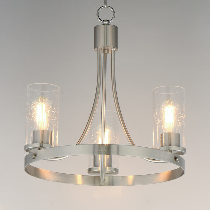 Myhouse Lighting Maxim - 10467CDSN - Three Light Chandelier - Livingston - Satin Nickel