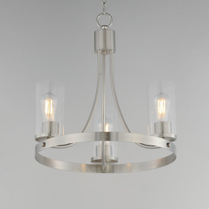 Myhouse Lighting Maxim - 10467CDSN - Three Light Chandelier - Livingston - Satin Nickel