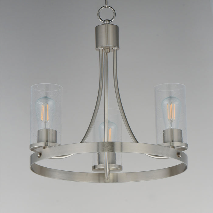 Myhouse Lighting Maxim - 10467CDSN - Three Light Chandelier - Livingston - Satin Nickel