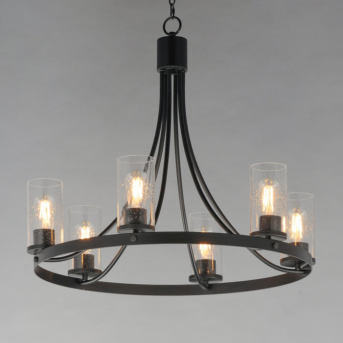 Myhouse Lighting Maxim - 10466CDBK - Six Light Chandelier - Livingston - Black