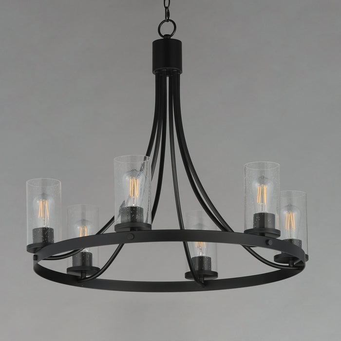 Myhouse Lighting Maxim - 10466CDBK - Six Light Chandelier - Livingston - Black