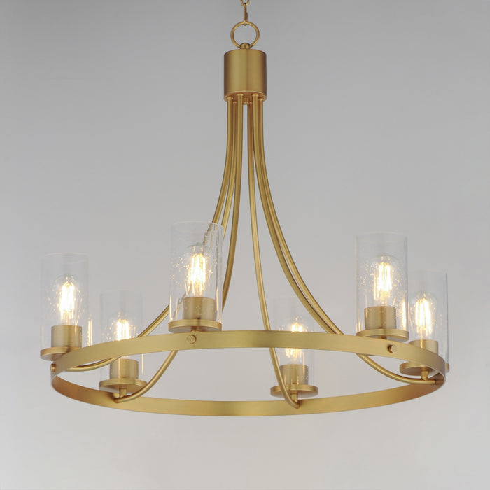 Myhouse Lighting Maxim - 10466CDNAB - Six Light Chandelier - Livingston - Natural Aged Brass