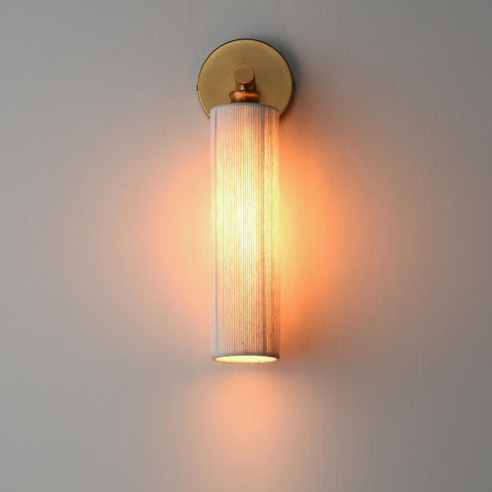 Myhouse Lighting Maxim - 12851NAB - One Light Wall Sconce - Aveline - Natural Aged Brass