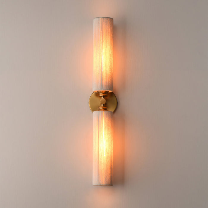 Myhouse Lighting Maxim - 12852NAB - Two Light Wall Sconce - Aveline - Natural Aged Brass