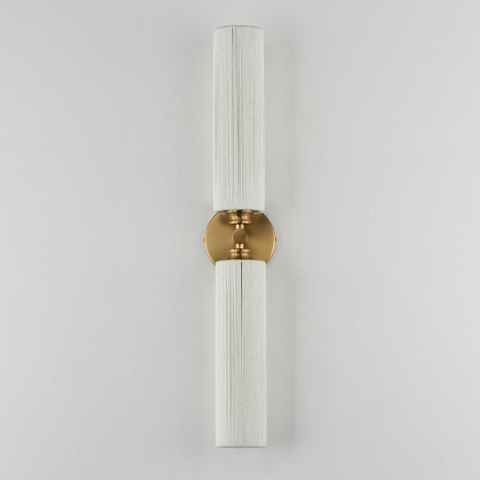 Myhouse Lighting Maxim - 12852NAB - Two Light Wall Sconce - Aveline - Natural Aged Brass